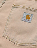 Carhartt-WIP Newel Denim Shorts - Blau, Sand Blass