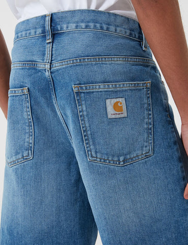 Carhartt-WIP Newel Denim Shorts - Blau, Abgenutzte Blass