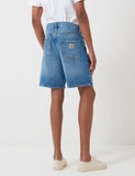 Carhartt-WIP Newel Denim Shorts - Blau, Abgenutzte Blass