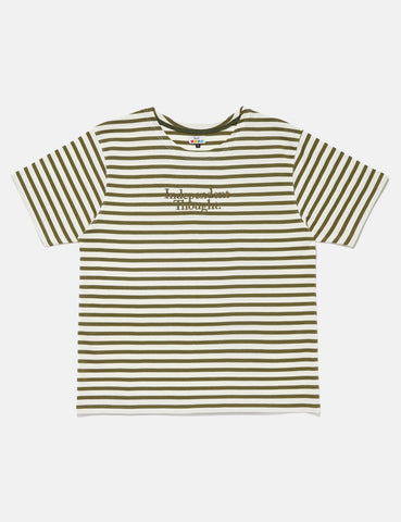SCRT unabhängigen Gedanken Breton T-Shirt - Olivgrün