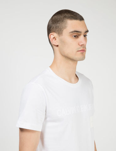 Calvin Klein Multi Institutional Box T-Shirt - Weiß