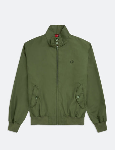 Fred Perry Neuauflagen Harrington Jacke (Made in UK) - Olivgrün