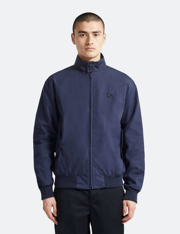 Fred Perry Neuauflagen Harrington Jacke (Made in UK) - Marine-Blau