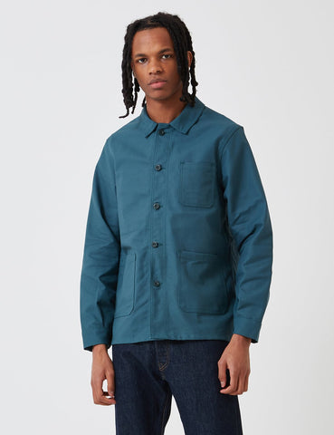 Le Laboureur Cotton Drill Arbeitsjacke - Forest Green