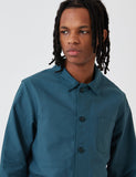 Le Laboureur Cotton Drill Arbeitsjacke - Forest Green