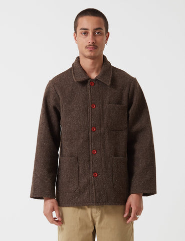 Le Laboureur Wolle Arbeitsjacke - Brown