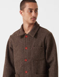 Le Laboureur Wolle Arbeitsjacke - Brown