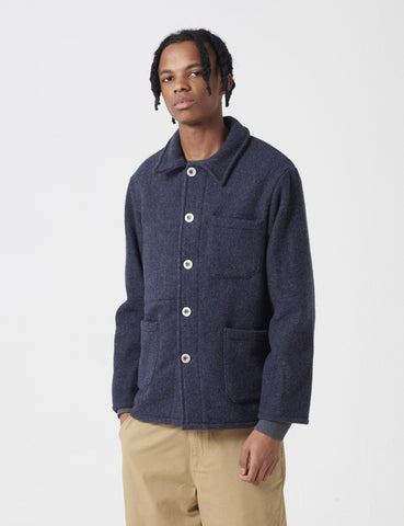 Le Laboureur Wool Work Jacket - Navy