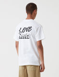 Stu Gazi Liebe Ertz Taschen-T-Shirt - Weiß