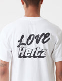 Stu Gazi Liebe Ertz Taschen-T-Shirt - Weiß