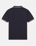 Fred Perry Twin Tipped Polo Shirt - Navy / Weiß / Rot