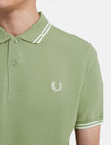 Fred Perry Twin Tipped Polo-Hemd - Licht Sage