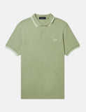 Fred Perry Twin Tipped Polo-Hemd - Licht Sage