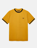 Fred Perry Raglan Sweat Top T-Shirt - Gold