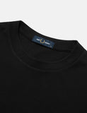 Fred Perry mit Taschen Pique T-Shirt - Schwarz