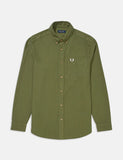 Fred Perry Overdyed Shirt - Militärgrün