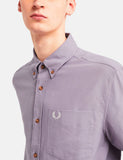 Fred Perry Overdyed Hemd - Dunkelheit Lavendel