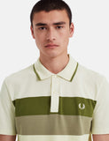 Fred Perry Reissue Netzeinsatz Tennis-Polo-Hemd - Ecru