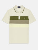 Fred Perry Reissue Netzeinsatz Tennis-Polo-Hemd - Ecru