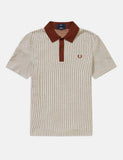 Fred Perry Reissue vertikal gestreiften Tennis-Polo-Hemd - Auburn