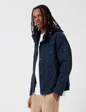 Barbour x Engineered Garments Cowen Casual-Jacke aus gewaschenem - Marine-Blau