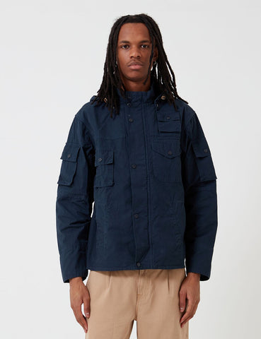 Barbour x Engineered Garments Cowen Casual-Jacke aus gewaschenem - Marine-Blau