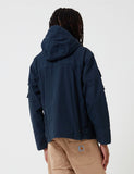 Barbour x Engineered Garments Cowen Casual-Jacke aus gewaschenem - Marine-Blau