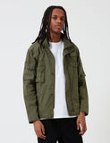 Barbour x Engineered Garments Cowen Casual-Jacke aus gewaschenem - Olive