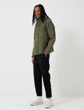 Barbour x Engineered Garments Cowen Casual-Jacke aus gewaschenem - Olive