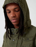 Barbour x Engineered Garments Cowen Casual-Jacke aus gewaschenem - Olive