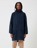 Barbour x Engineered Garments Gewaschene Highland Parka - Marine-Blau