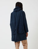 Barbour x Engineered Garments Gewaschene Highland Parka - Marine-Blau