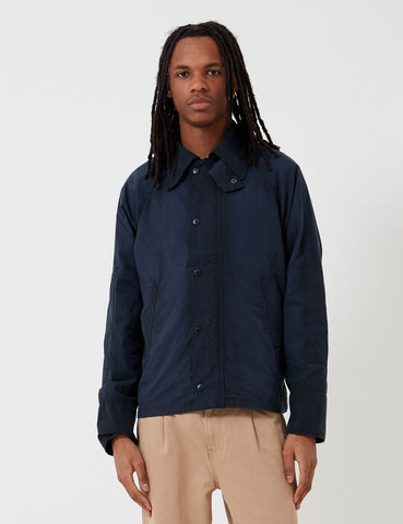 Barbour x Engineered Garments Graham Gewaschene Casual-Jacke - Marine-Blau