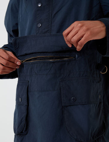 Barbour x Engineered Garments Warby Gewaschene Casual-Jacke - Marine-Blau