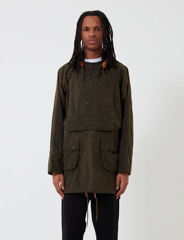 Barbour x Engineered Garments Warby Gewaschene Casual-Jacke - Olive