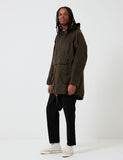 Barbour x Engineered Garments Warby Gewaschene Casual-Jacke - Olive