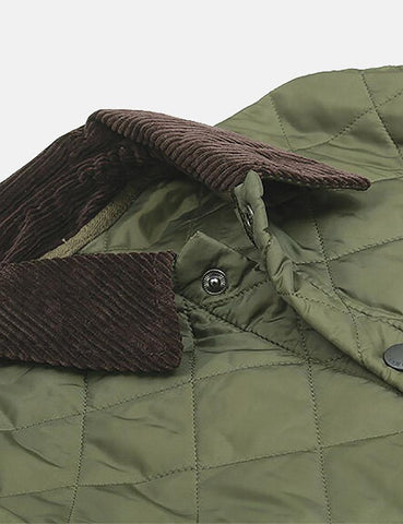 Barbour Heritage Liddesdale Steppjacke - Olivgrün