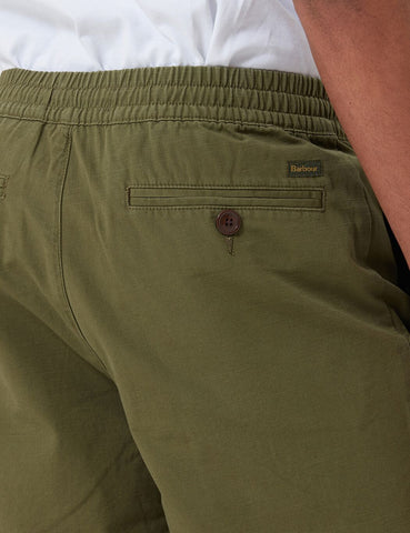 Barbour Bay Ripstop Shorts - Militärgrün