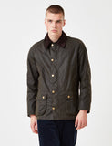 Barbour Ashby Wax Jacket - Olivgrün