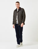 Barbour Ashby Wax Jacket - Olivgrün