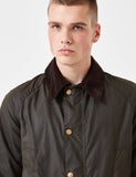 Barbour Ashby Wax Jacket - Olivgrün