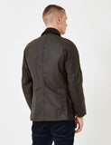 Barbour Ashby Wax Jacket - Olivgrün