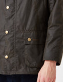 Barbour Ashby Wax Jacket - Olivgrün