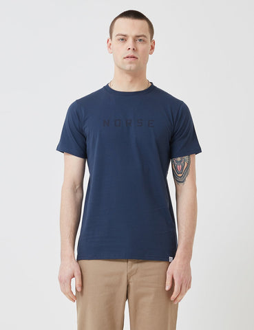 Norse Projects Niels Standard-Logo T-Shirt - Navy