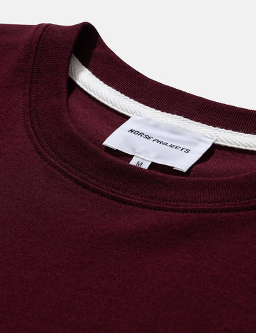 Norse Projects Niels Standard T-Shirt - Mulberry Red