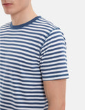 Norse Projects Niels Klassische Streifen-T-Shirt - Annodized Blau