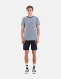 Norse Projects Niels Klassische Streifen-T-Shirt - Annodized Blau