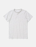 Norse Projects Niels Klassische Streifen-T-Shirt - Hellgrau Melange