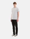 Norse Projects Niels Klassische Streifen-T-Shirt - Hellgrau Melange