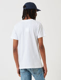 Norse Projects Niels Koordinaten-Logo-T-Shirt - Weiß